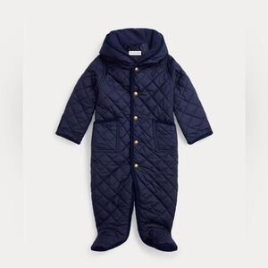 Ralph Lauren Navy Quilted Bunting